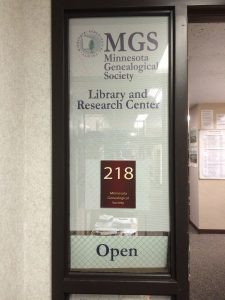 Minnesota Genealogical Society Library and Research Center